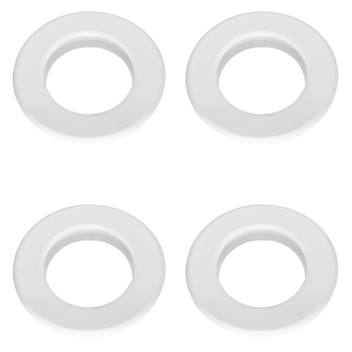 Fire Sprinkler Escutcheon Skirt, FLUSH Escutcheon Pendant Skirt White, Works with Standard 401 Style Cup, Short Cup, and Retrofit 2 Piece Cup, Fire Sprinkler Skirt - 4 PK