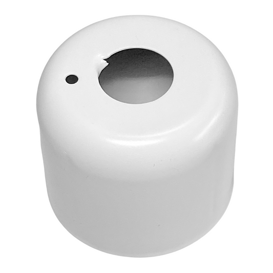 Fire Sprinkler Escutcheon Cup, Standard 401 Style Escutcheon Pendant Cup White 1/2" IPS, 401 Steel Standard Escutcheon, For Fire Sprinkler Trim