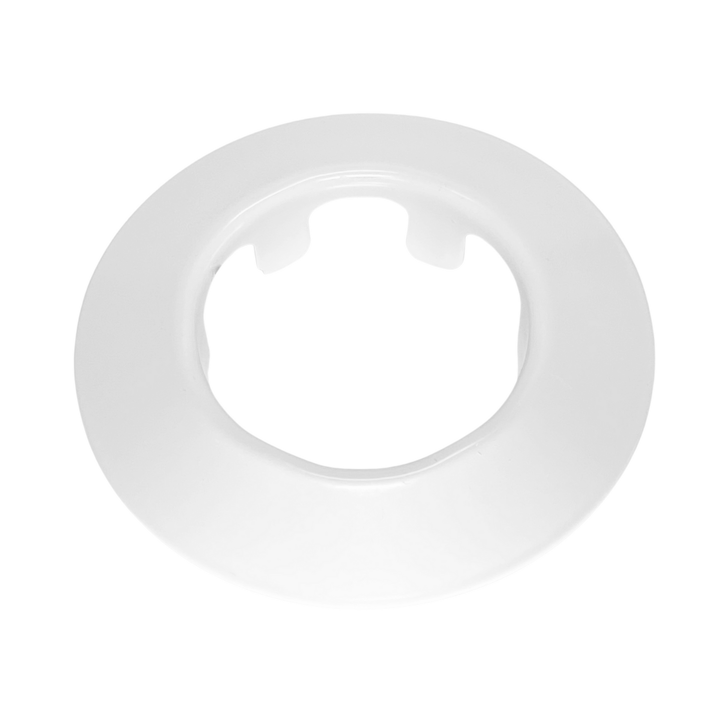 Adjustable Fire Sprinkler Escutcheon Skirt, SHORT TAPER Escutcheon Pendant Skirt White, Works with Standard 401 Style Cup, Short Cup, and Retrofit 2 Piece Cup, Fire Sprinkler Skirt